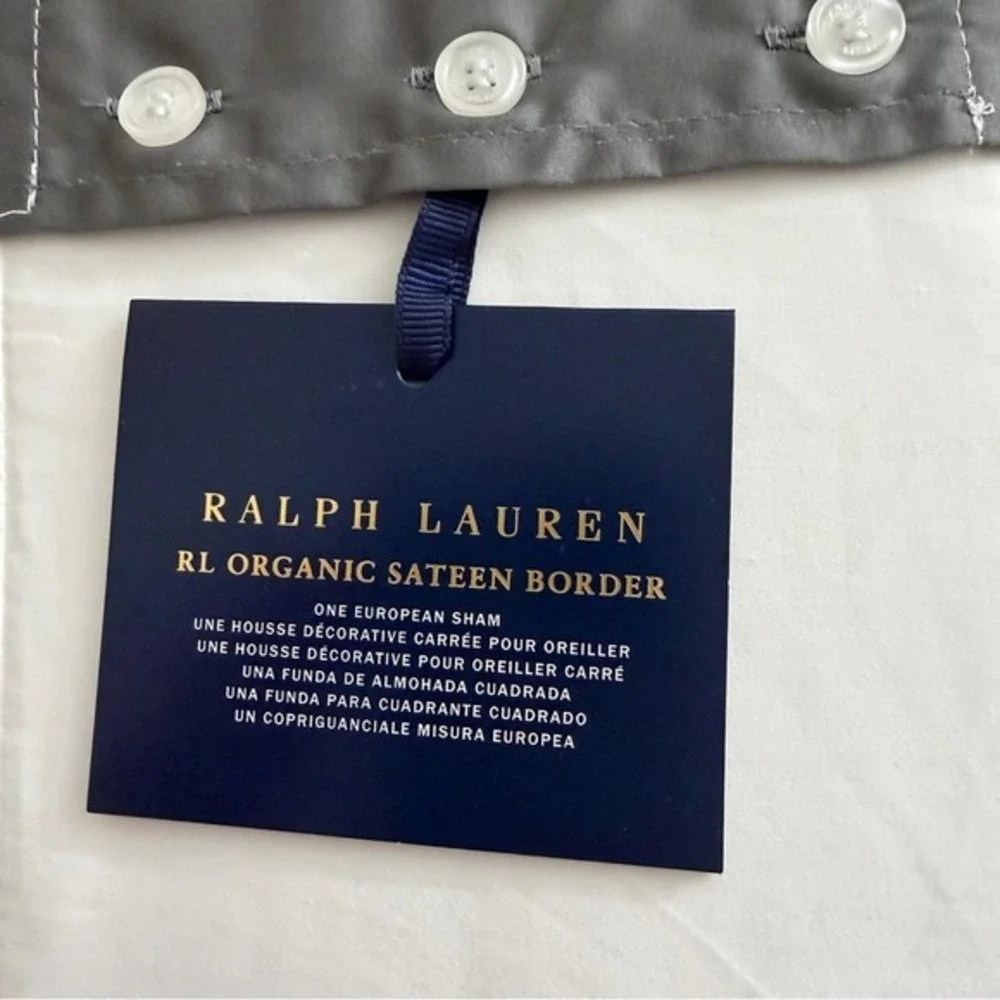 Ralph Lauren Home Organic Sateen Border European Sham 26